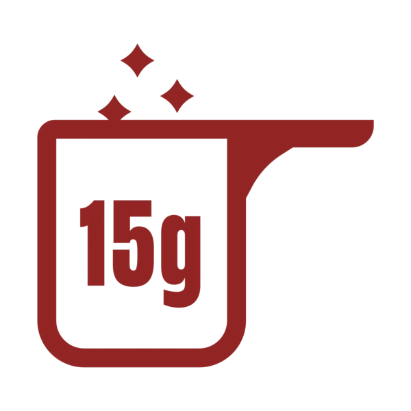 Ícono de 15 gramos por porción