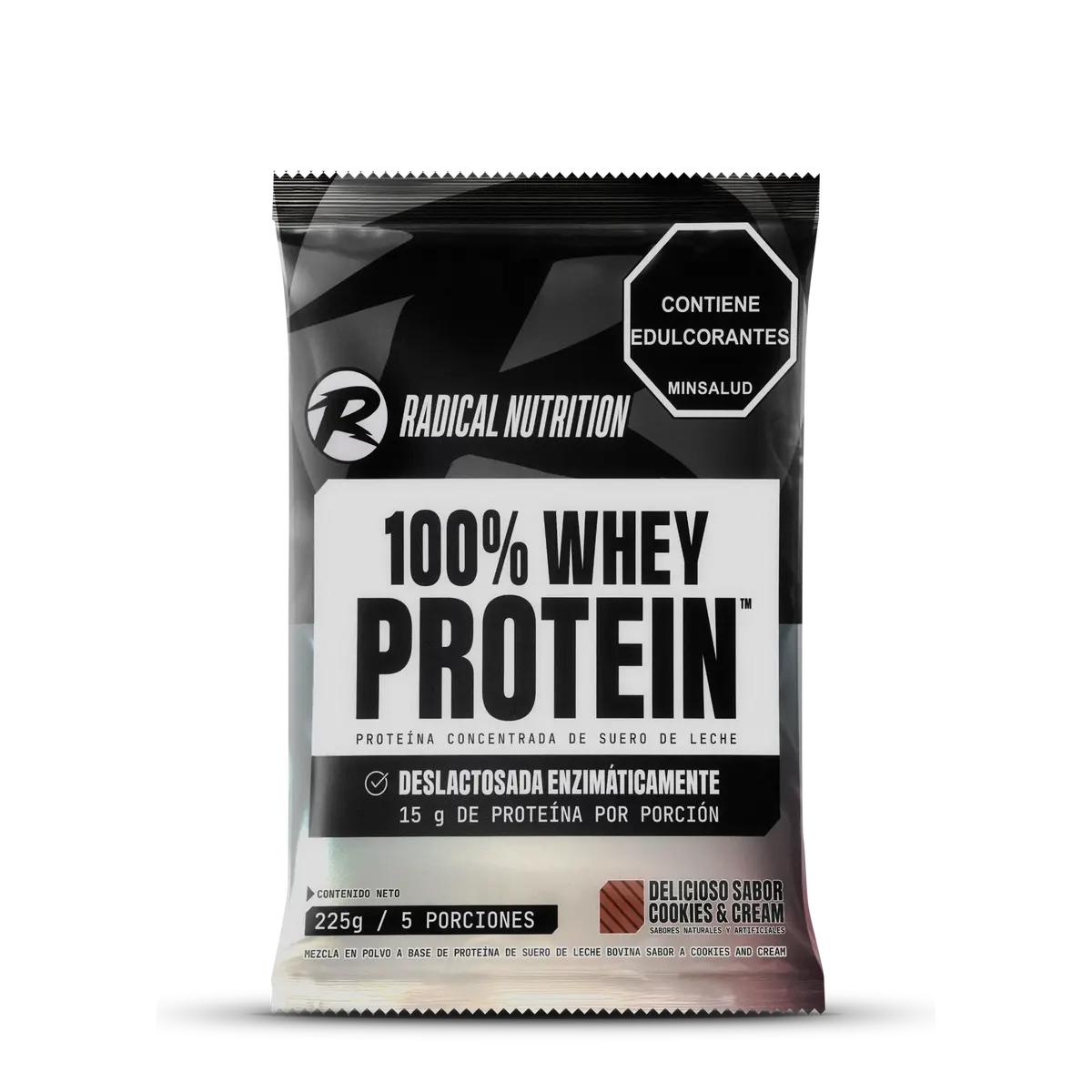 100% Whey protein cookies and cream 225 g