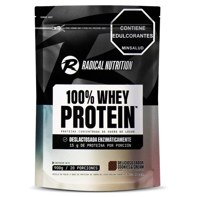 100% Whey protein cookies and cream 900 g